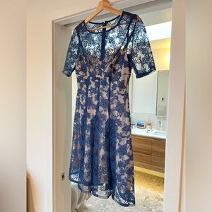 Adrianna Papell formal lace dress.
